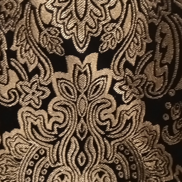 FINAL PRICENWOT Coldwater Creek black/gold mock neck foliage/floral print jacket - Picture 14 of 14